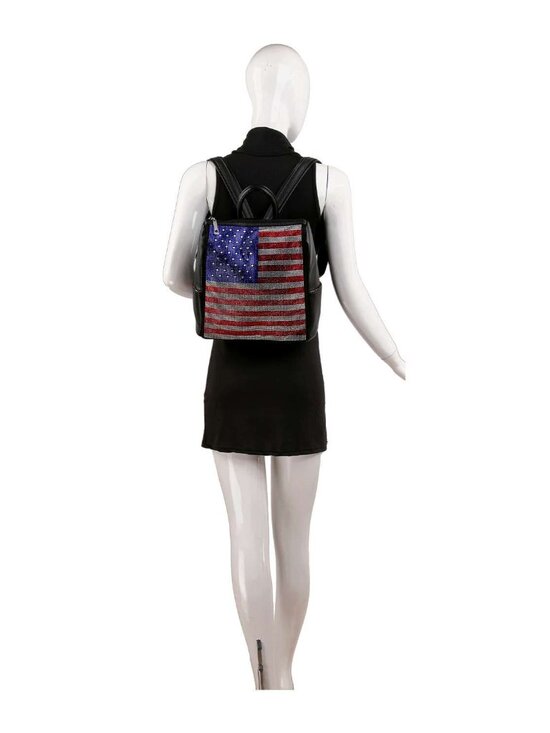 Stars & Sparkle Flag Rhinestone Backpack - In Blue ONLY